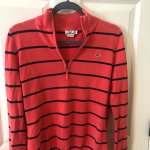 Vineyard vines striped pull over sweater